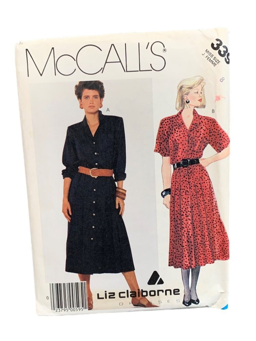 McCalls 3395 Liz Claiborne Dress Pattern Size 8 Uncut